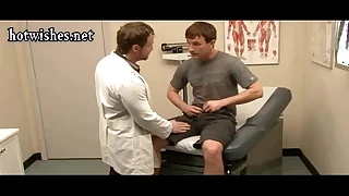 Cheerful doctor sucking a dick and gets penetrated