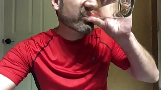 Watersport challenge to d&period; my own piss